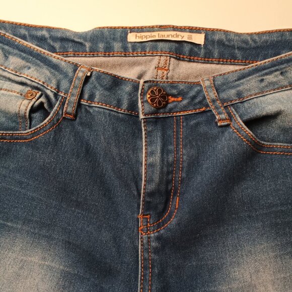 Hippie Laundry Jeans Size 29/8 Mid Rise Flare Leg Medium Wash - Picture 7 of 10
